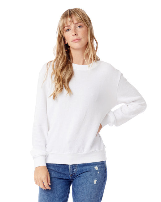 9903ZT Alternative Ladies' Washed Terry Throwback Pullover Sweatshirt