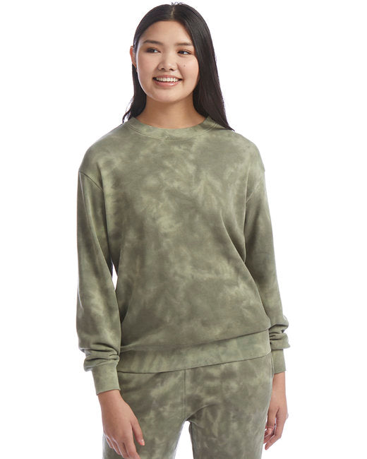 9903ZT Alternative Ladies' Washed Terry Throwback Pullover Sweatshirt