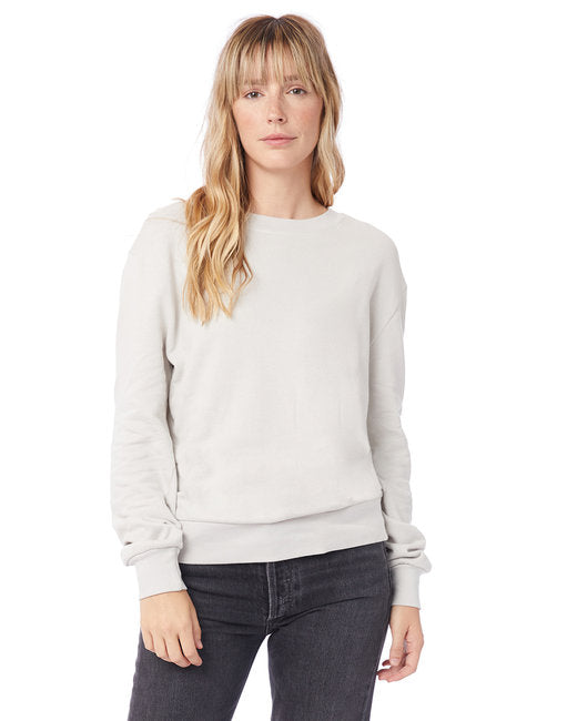 9903ZT Alternative Ladies' Washed Terry Throwback Pullover Sweatshirt