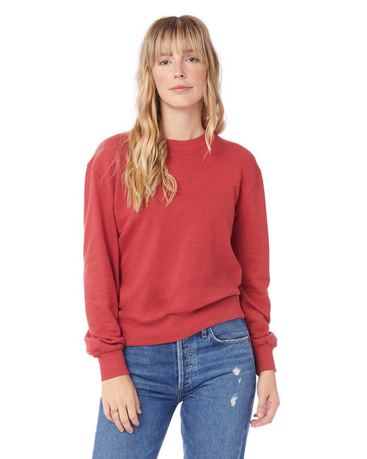 9903ZT Alternative Ladies' Washed Terry Throwback Pullover Sweatshirt