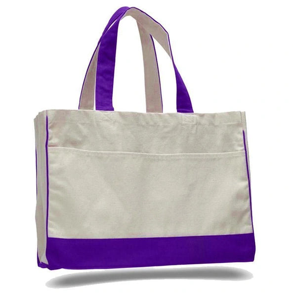 Wasatch Q‑Tees Canvas Standard Tote Bag (Style Q1400) – Heavy‑Canvas Custom Tote