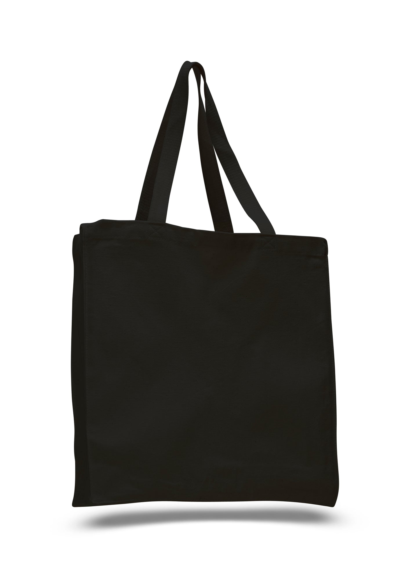 Wasatch / Q‑Tees Canvas Shopper Gusset Tote Bag (Q125300)