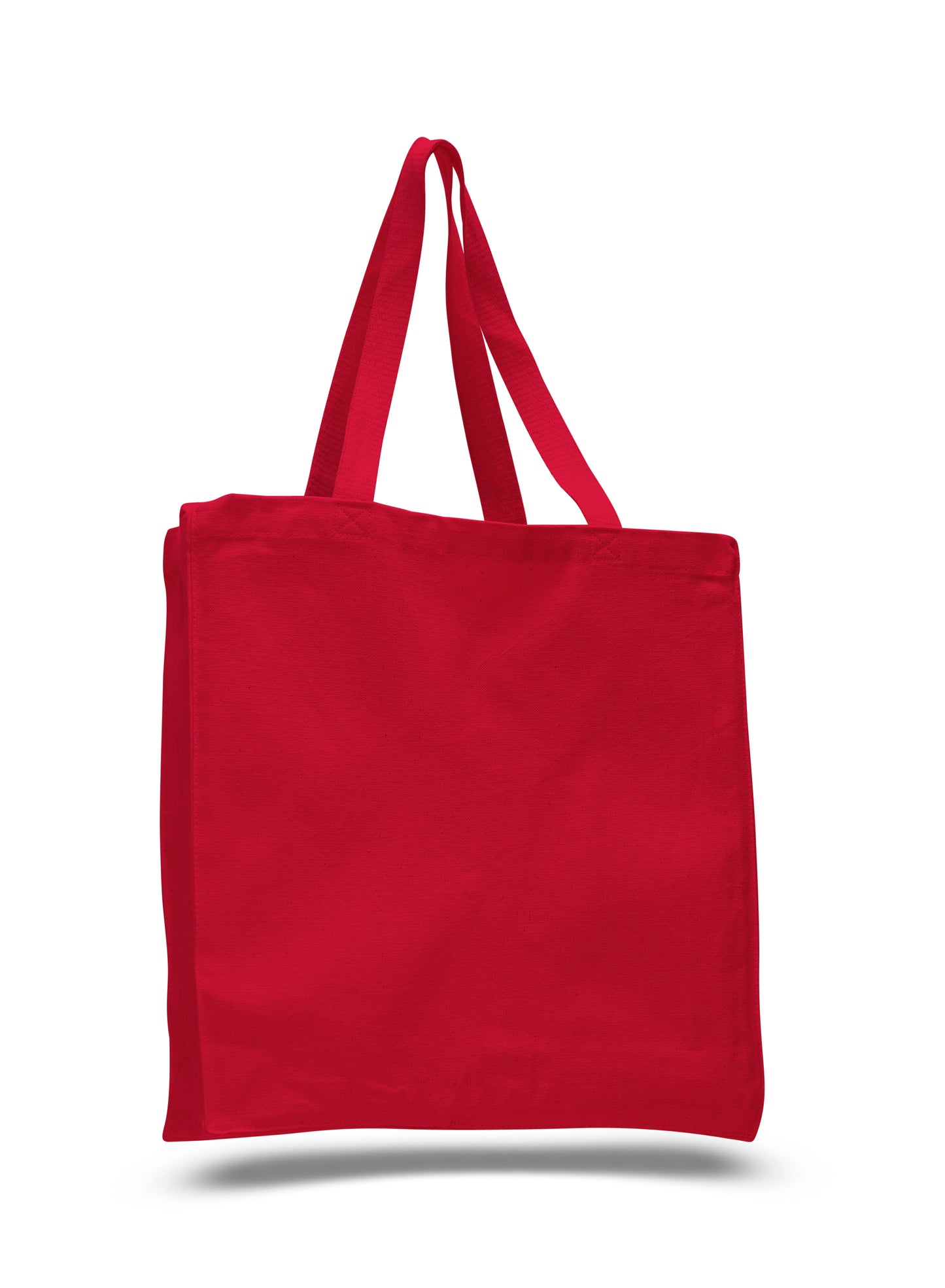 Wasatch / Q‑Tees Canvas Shopper Gusset Tote Bag (Q125300)