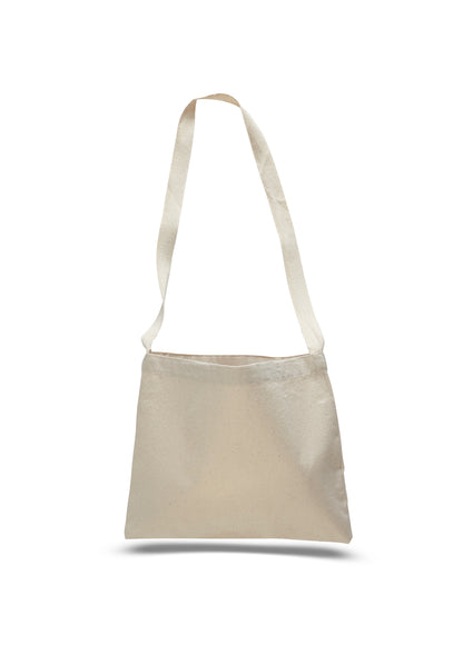 Wasatch  Q126100 Q‑Tees Small Canvas Messenger Bag – Heavy‑Duty 12 oz Tote/Messenger Bag