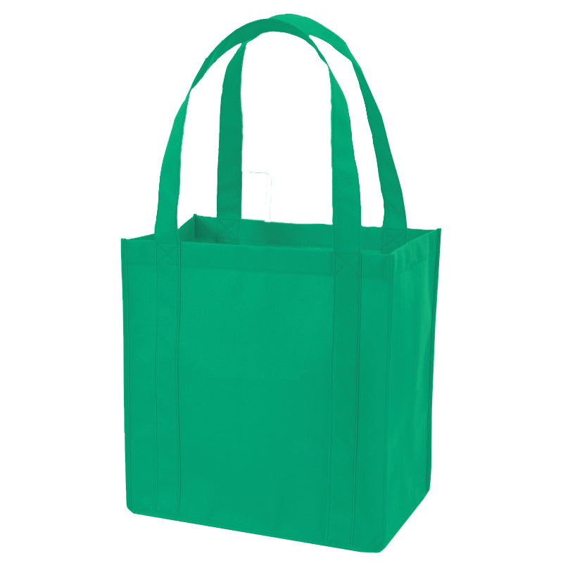 Wasatch Q‑TEES Q127200 Tote Bag |Plastic Bottom Non‑Woven Polypropylene Promo Tote