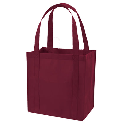 Wasatch Q‑TEES Q127200 Tote Bag |Plastic Bottom Non‑Woven Polypropylene Promo Tote