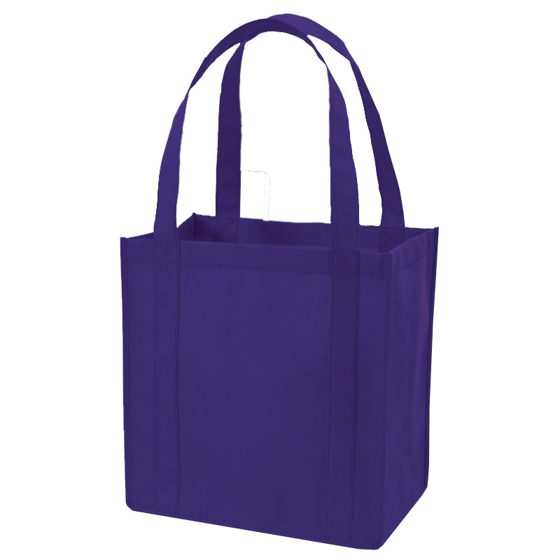 Wasatch Q‑TEES Q127200 Tote Bag |Plastic Bottom Non‑Woven Polypropylene Promo Tote