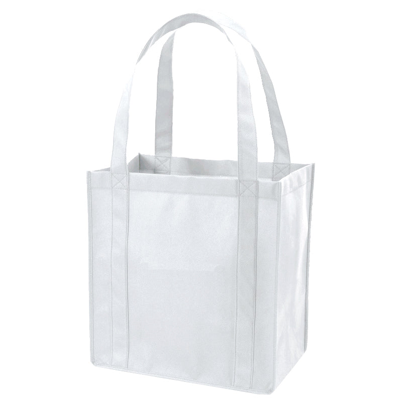Wasatch Q‑TEES Q127200 Tote Bag |Plastic Bottom Non‑Woven Polypropylene Promo Tote