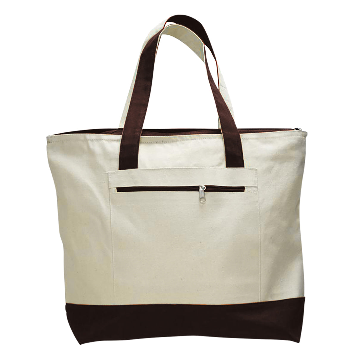 Wasatch / Q‑Tees Q1300 Heavy Canvas Zippered Tote