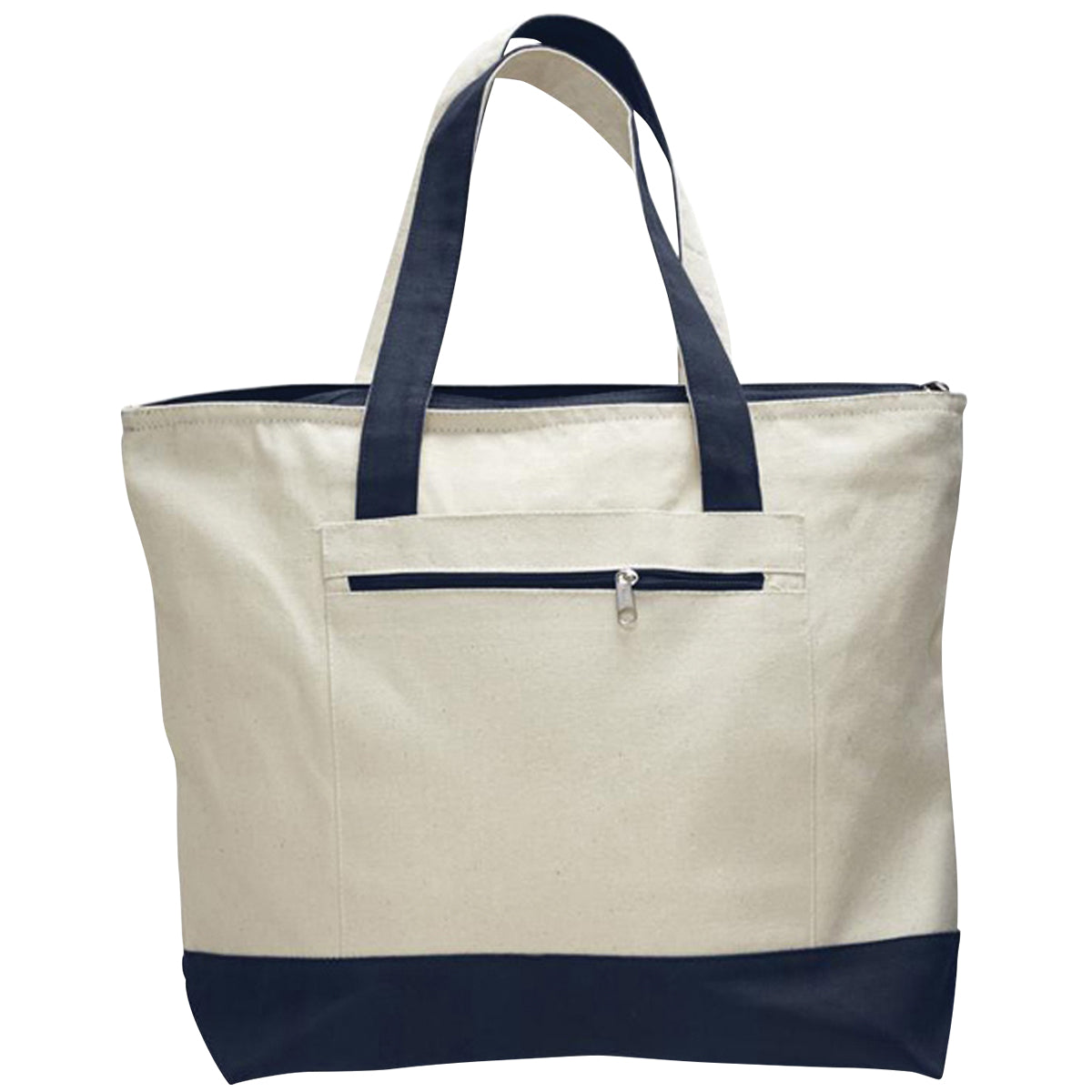 Wasatch / Q‑Tees Q1300 Heavy Canvas Zippered Tote