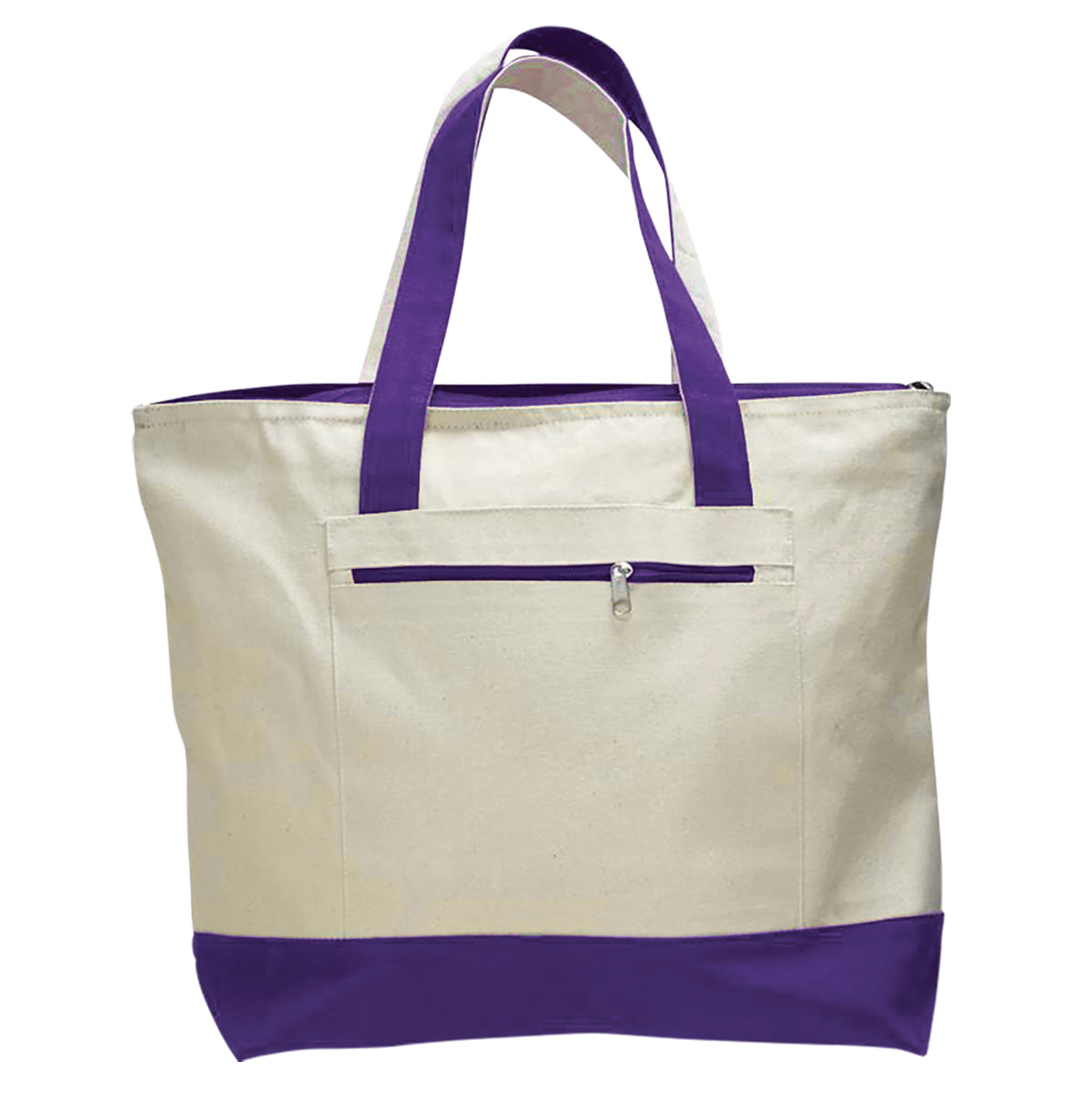 Wasatch / Q‑Tees Q1300 Heavy Canvas Zippered Tote