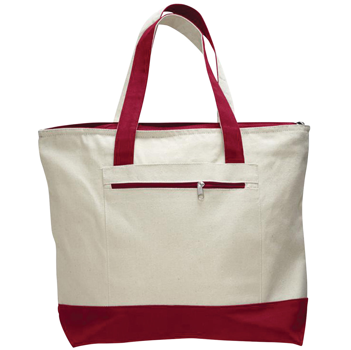 Wasatch / Q‑Tees Q1300 Heavy Canvas Zippered Tote
