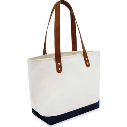 SST148 - Wholesale Leather Handle Large Tote Bag with Logo