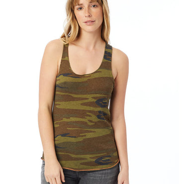 AA1927P Alternative Ladies' Meegs Printed Racerback Eco-Jersey™ Tank