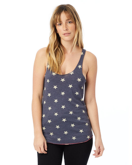 AA1927P Alternative Ladies' Meegs Printed Racerback Eco-Jersey™ Tank