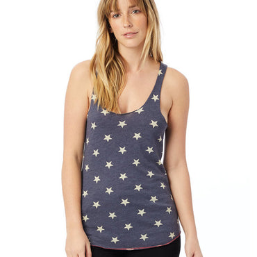 AA1927P Alternative Ladies' Meegs Printed Racerback Eco-Jersey™ Tank