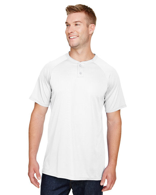 AG1565 Augusta Sportswear Adult Attain 2-Button Baseball Jersey