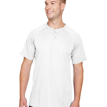 AG1565 Augusta Sportswear Adult Attain 2-Button Baseball Jersey