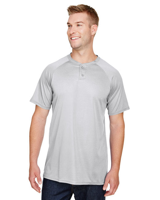 AG1565 Augusta Sportswear Adult Attain 2-Button Baseball Jersey