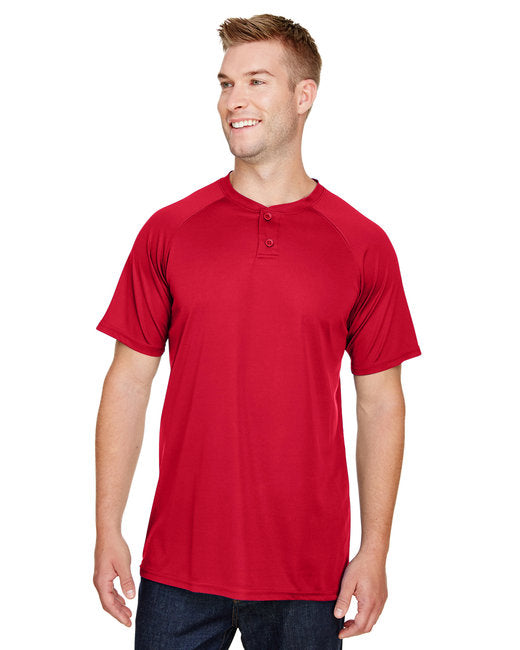 AG1565 Augusta Sportswear Adult Attain 2-Button Baseball Jersey