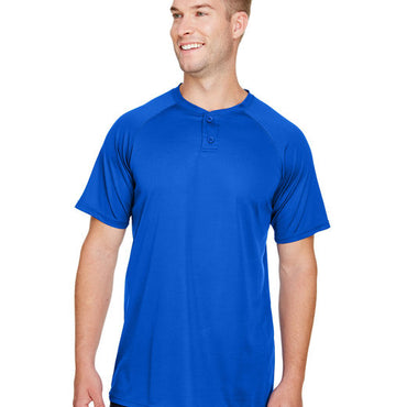 AG1565 Augusta Sportswear Adult Attain 2-Button Baseball Jersey