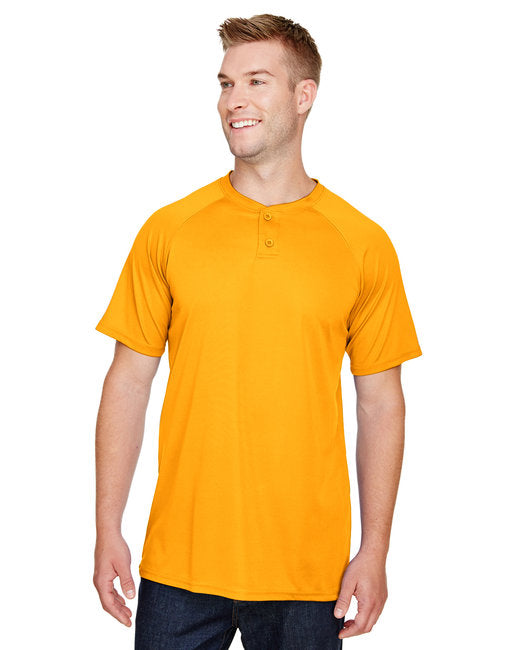 AG1565 Augusta Sportswear Adult Attain 2-Button Baseball Jersey