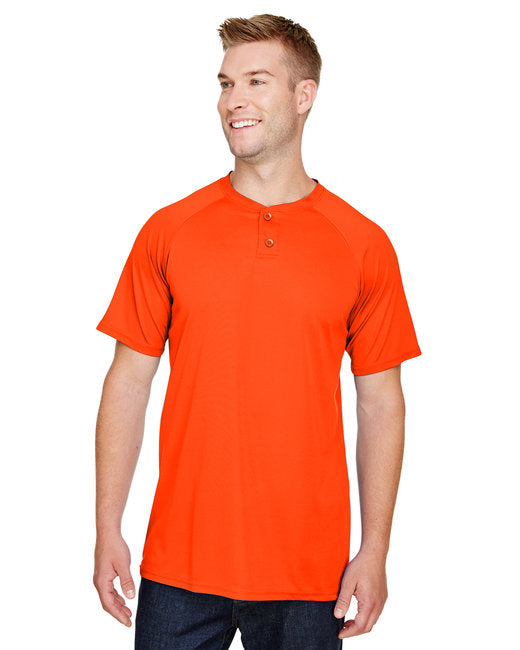 AG1565 Augusta Sportswear Adult Attain 2-Button Baseball Jersey