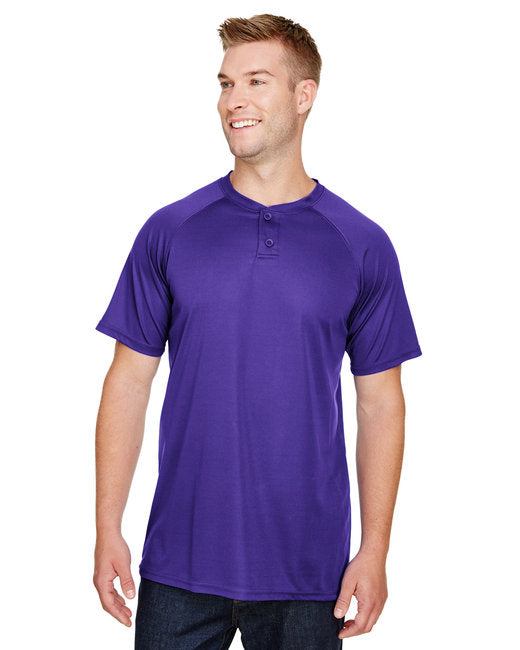 AG1565 Augusta Sportswear Adult Attain 2-Button Baseball Jersey