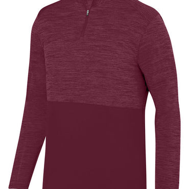 AG2908 Augusta Sportswear Adult Shadow Tonal Heather Quarter-Zip Pullover