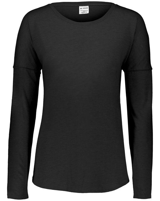 AG3077 Augusta Sportswear Ladies' Tri-Blend Long Slevee T-Shirt