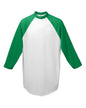 AG4420 Augusta Sportswear Adult 3/4-Sleeve Baseball Jersey
