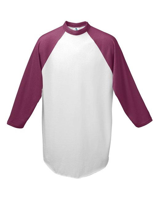 AG4420 Augusta Sportswear Adult 3/4-Sleeve Baseball Jersey