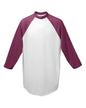 AG4420 Augusta Sportswear Adult 3/4-Sleeve Baseball Jersey