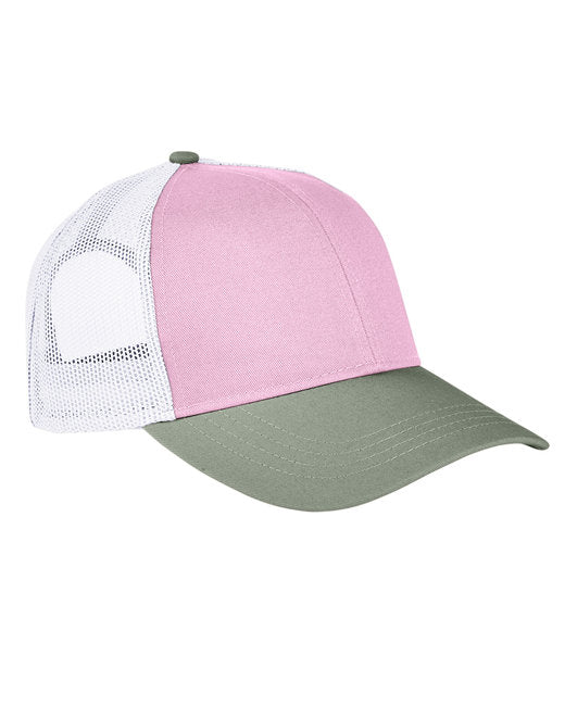 AP1919 Authentic Pigment Tri-Color Trucker Cap