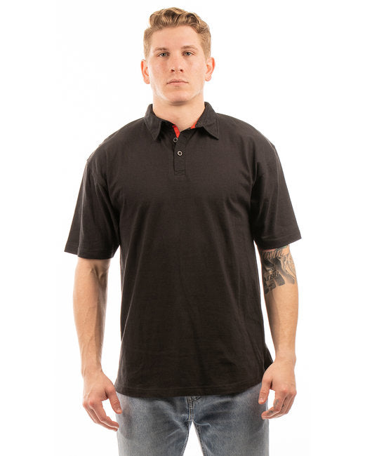 B0800 Burnside Men's Fader Jersey Polo