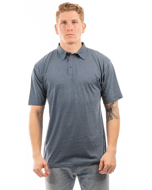 B0800 Burnside Men's Fader Jersey Polo