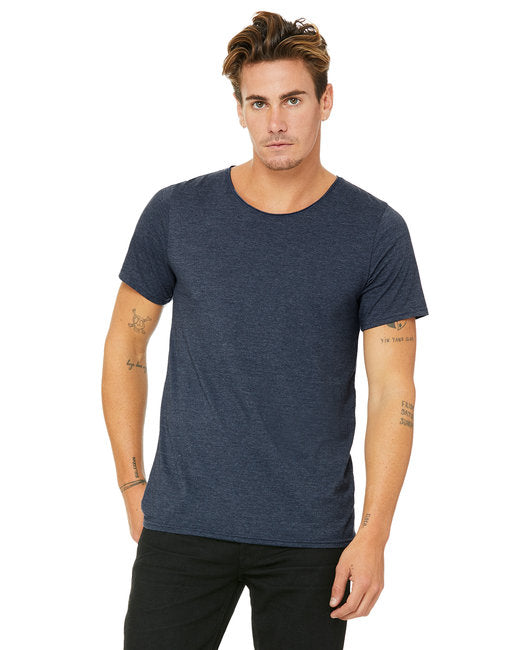 B3014 Bella + Canvas Men's Jersey Raw Neck T-Shirt