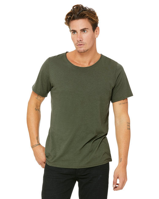 B3014 Bella + Canvas Men's Jersey Raw Neck T-Shirt