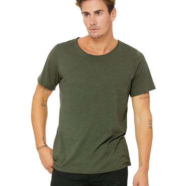 B3014 Bella + Canvas Men's Jersey Raw Neck T-Shirt