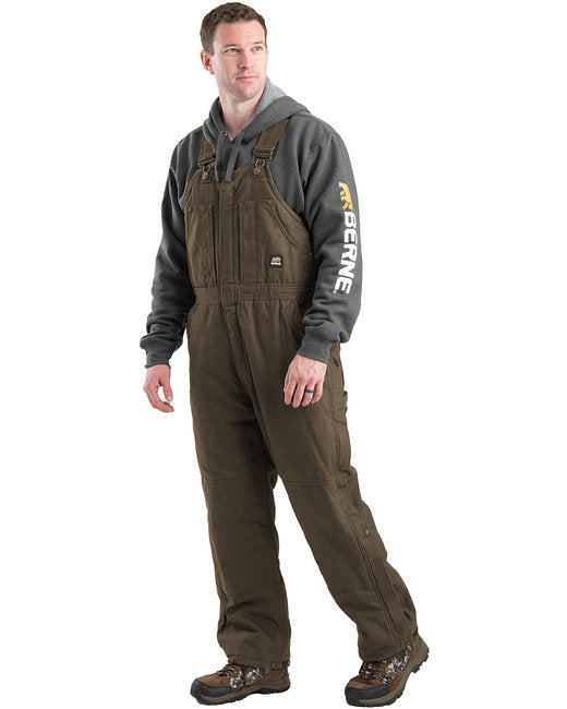 B377 Berne Men's Heartland Insulated Washed Duck Bib Overall