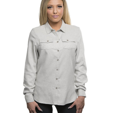 B5200 Burnside Ladies' Solid Flannel Shirt