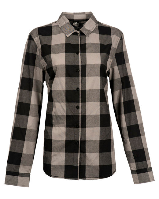 B5203 Burnside Ladies' Buffalo Plaid Woven Shirt