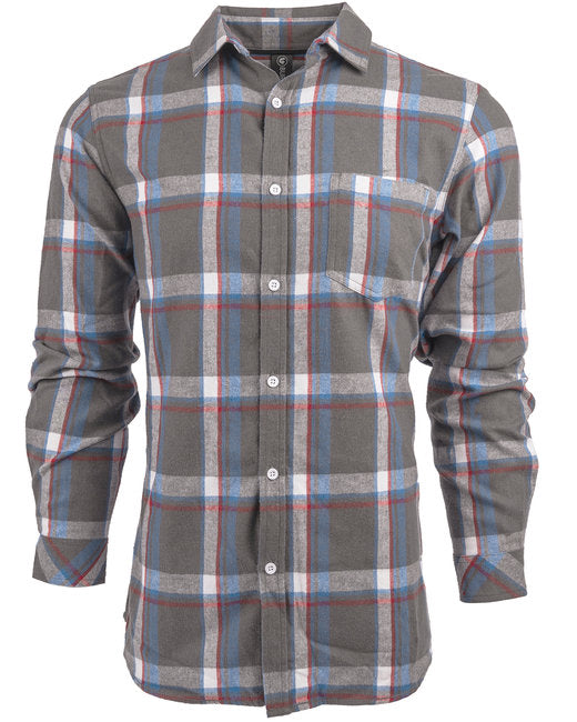 B5212 Burnside Ladies' Yarn-Dyed Long Sleeve Plaid Flannel Shirt