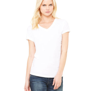 B6005 Bella + Canvas Ladies' Jersey Short-Sleeve V-Neck T-Shirt