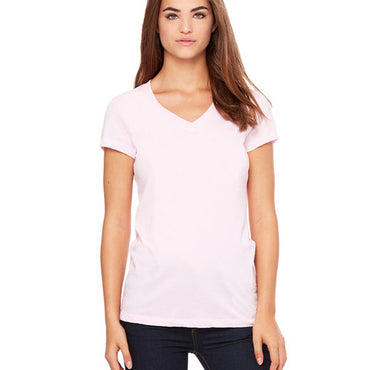 B6005 Bella + Canvas Ladies' Jersey Short-Sleeve V-Neck T-Shirt