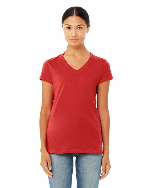 B6005 Bella + Canvas Ladies' Jersey Short-Sleeve V-Neck T-Shirt