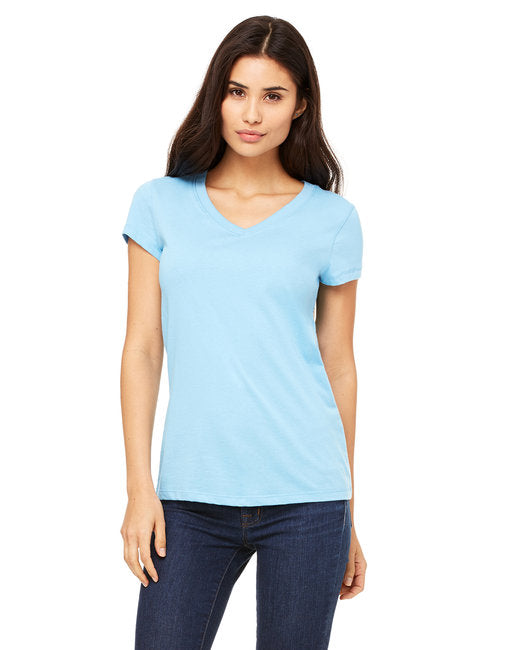 B6005 Bella + Canvas Ladies' Jersey Short-Sleeve V-Neck T-Shirt