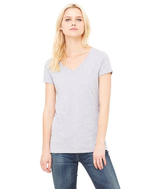 B6005 Bella + Canvas Ladies' Jersey Short-Sleeve V-Neck T-Shirt