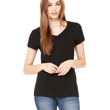 B6005 Bella + Canvas Ladies' Jersey Short-Sleeve V-Neck T-Shirt