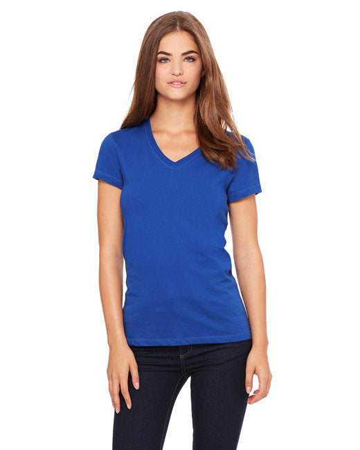 B6005 Bella + Canvas Ladies' Jersey Short-Sleeve V-Neck T-Shirt